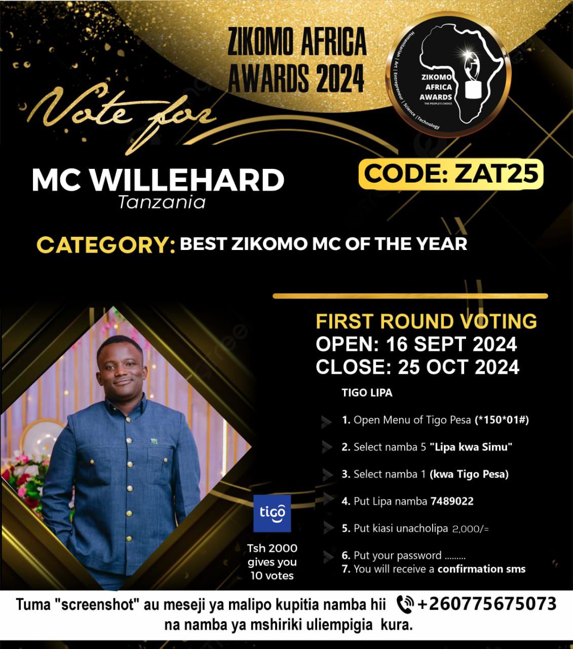 MC WILLEHARD - TANZANIA