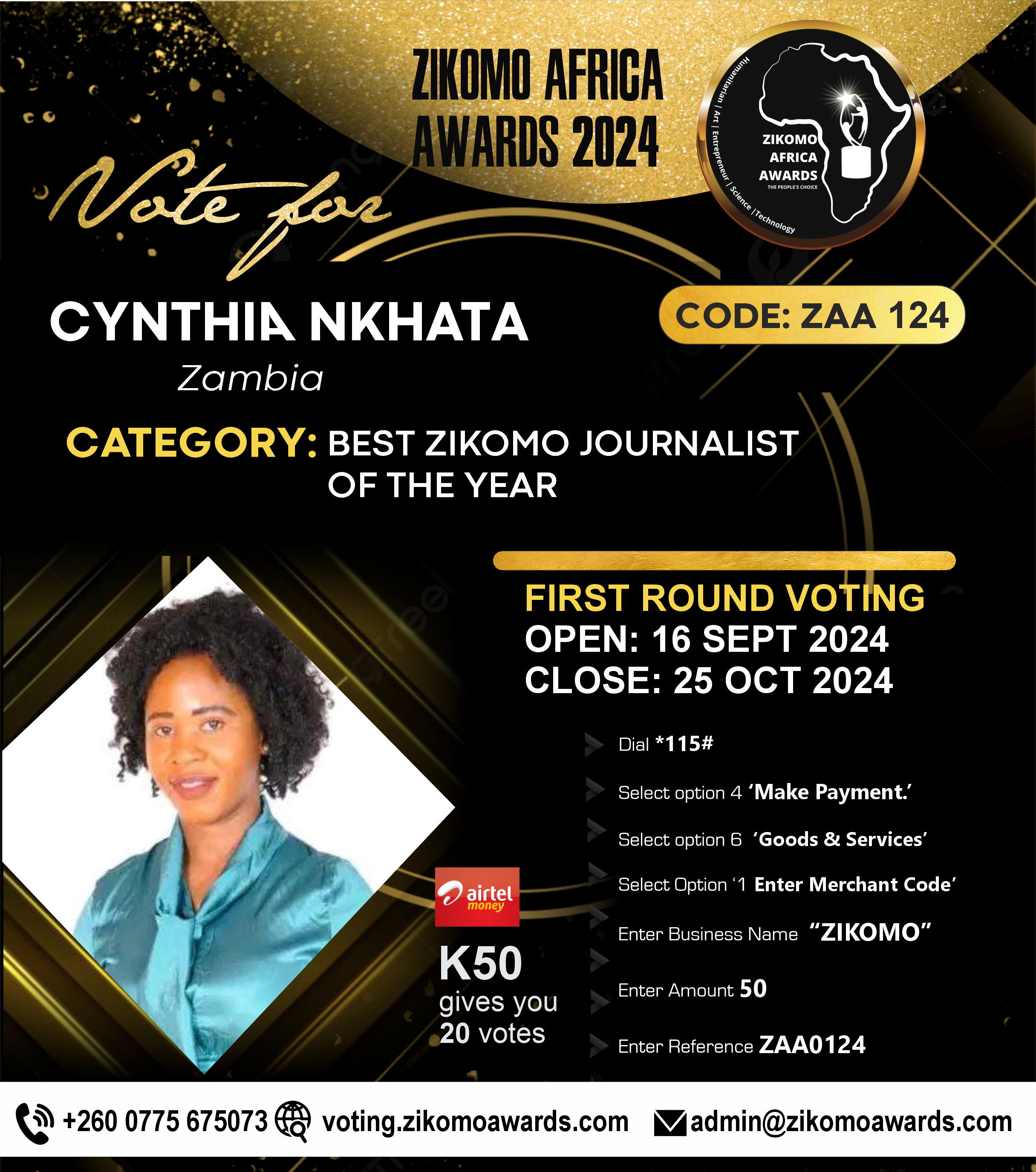 CYNTHIA NKHATA - ZAMBIA