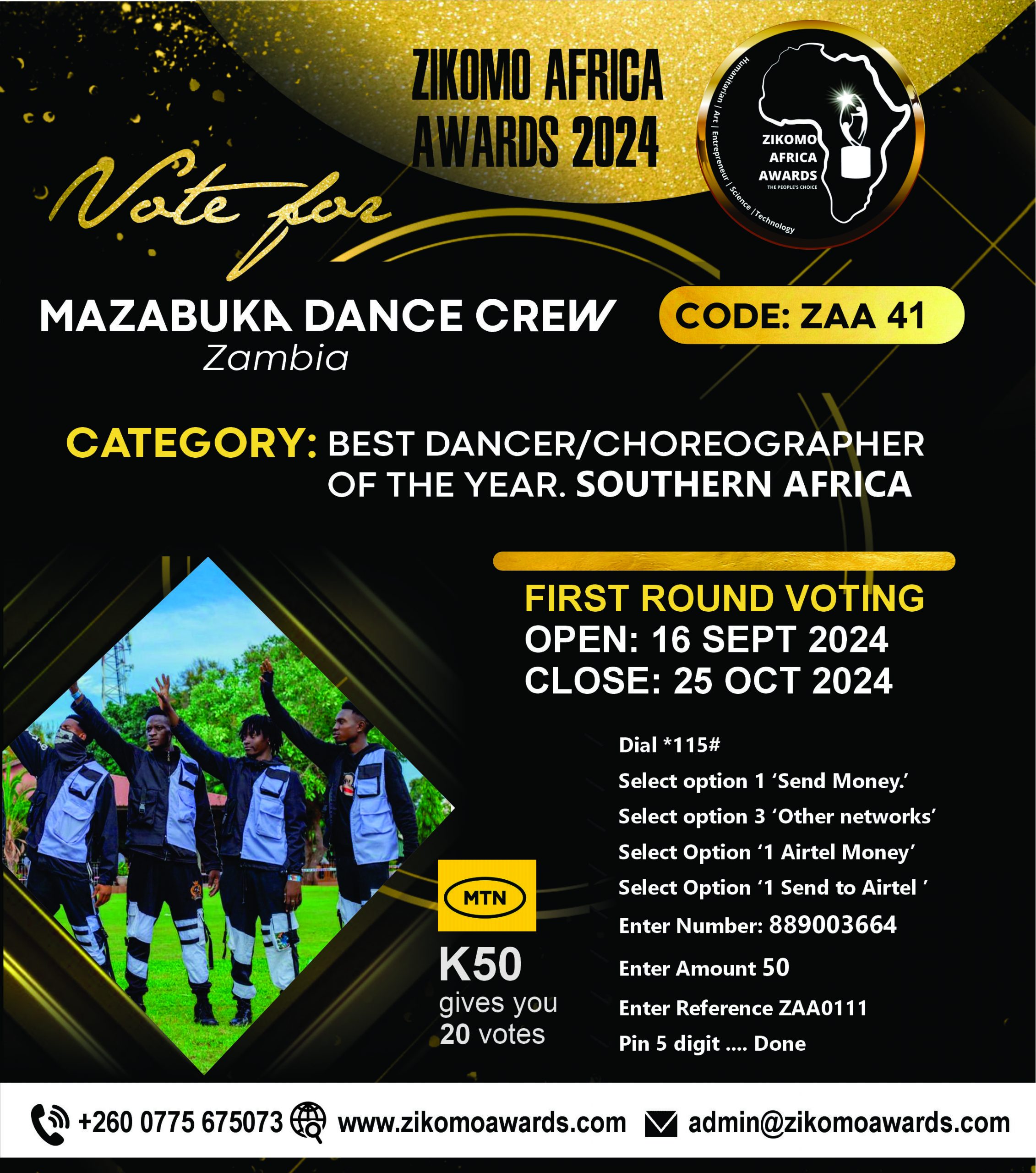 MAZABUKA DANCE CREW - ZAMBIA