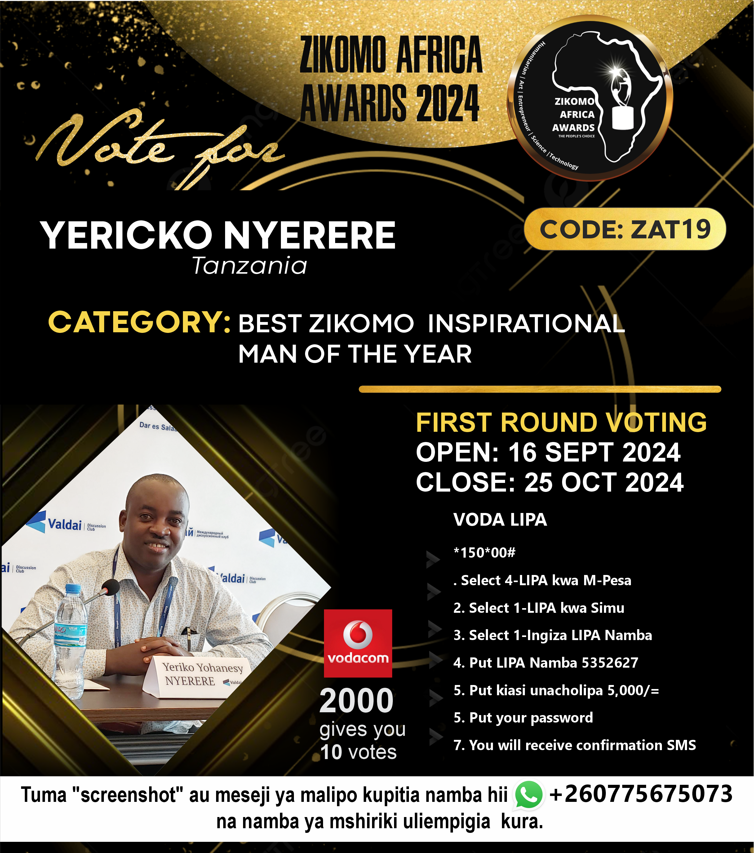 YERICK NYERERE - TANZANIA